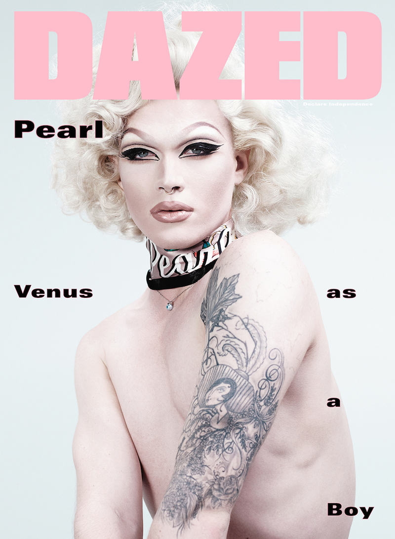 Illustration for article titled Drag Race's Pearl Has Floated From Heaven to Grace the Cover of Dazed